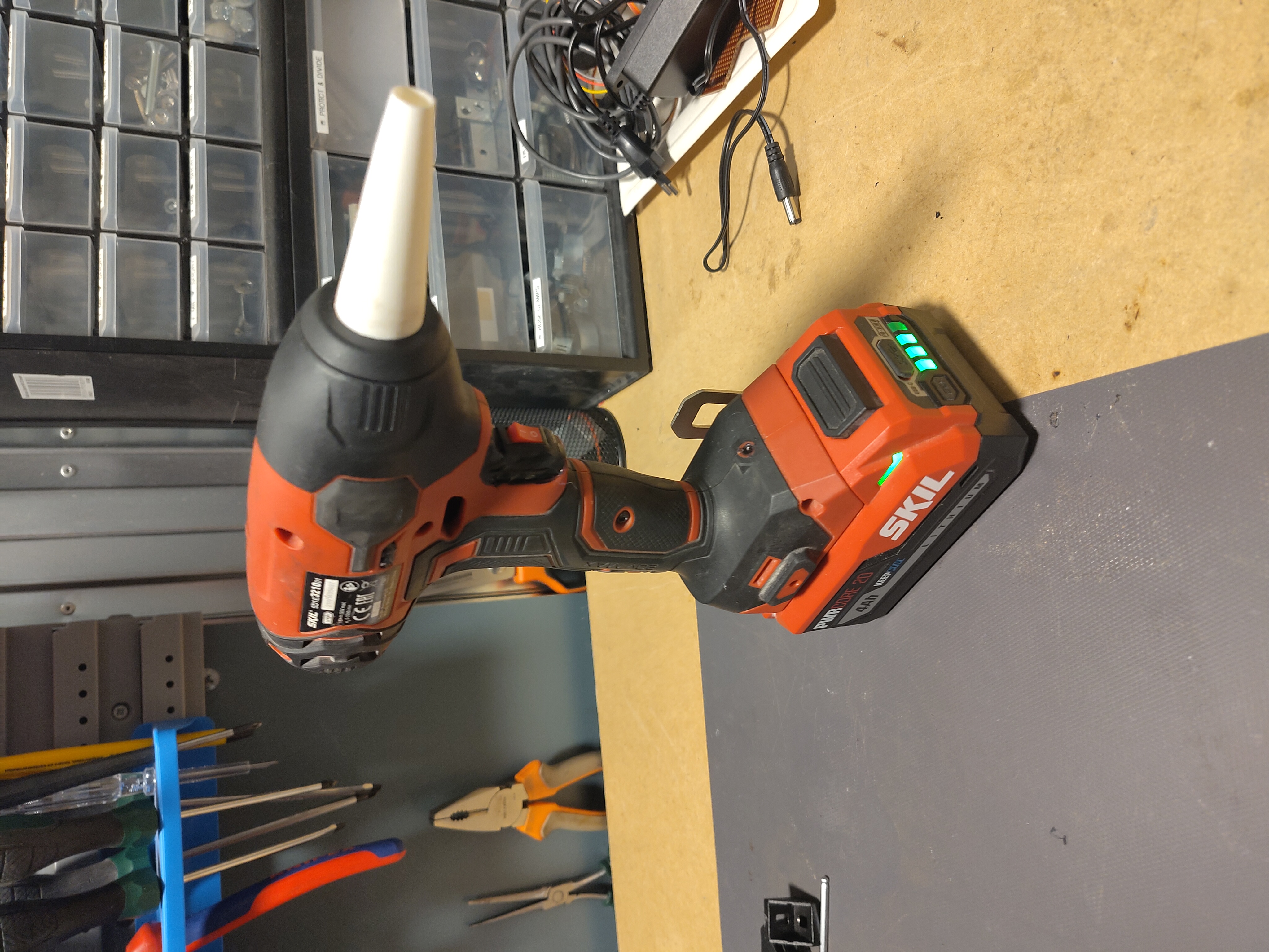 Completed Upcycled Workshop Blower